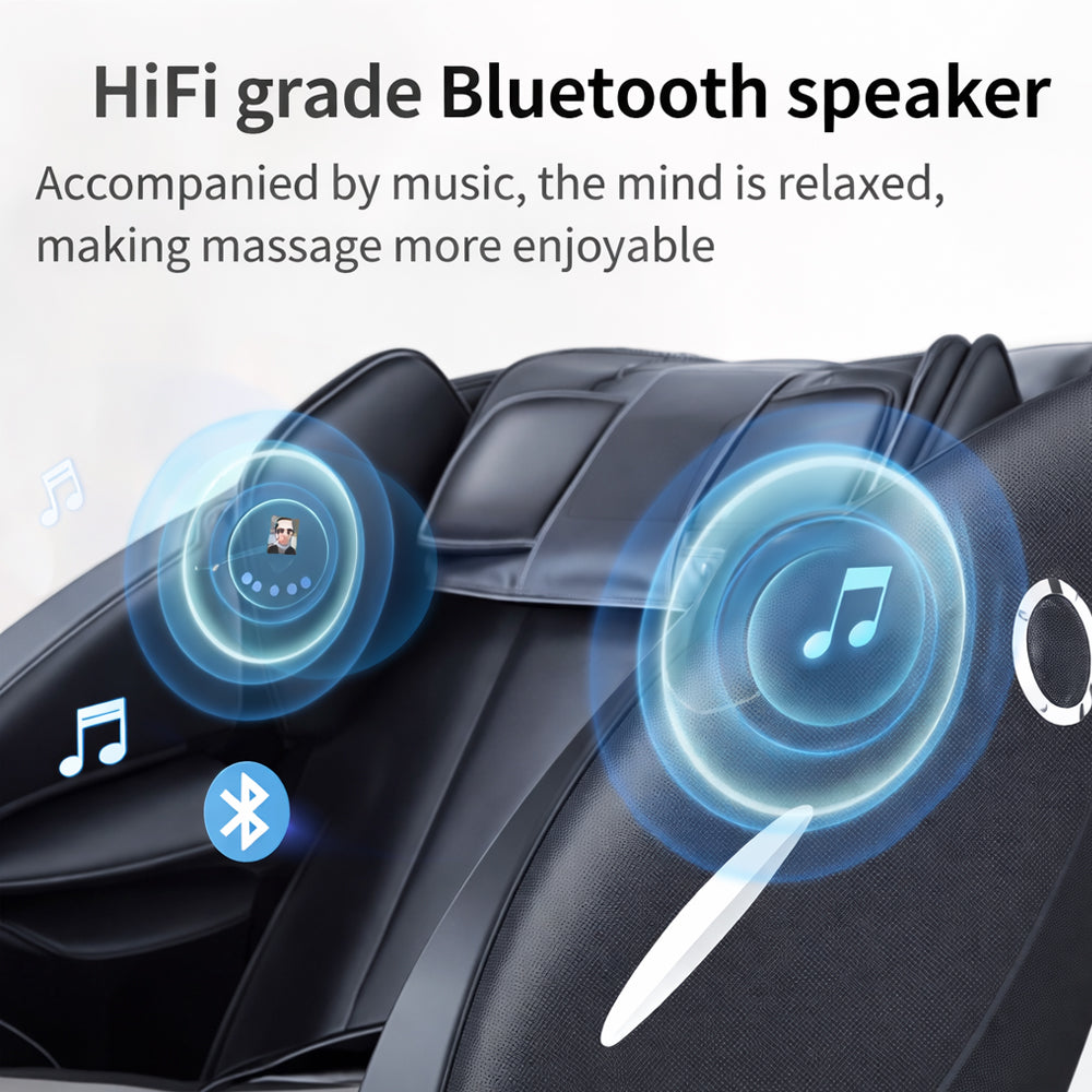 Massagesessel 2D – Wärmetherapie, KI-Steuerung, Zero Gravity – Modell A5 Plus