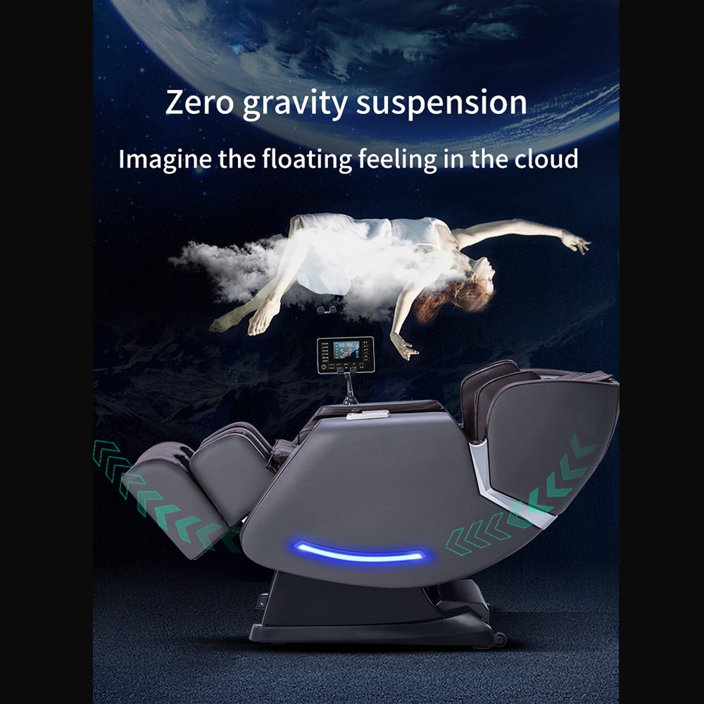 Massagesessel 4D Luxus+ mit SL-Technologie, Wärmetherapie, Sprachsteuerung & Touchscreen