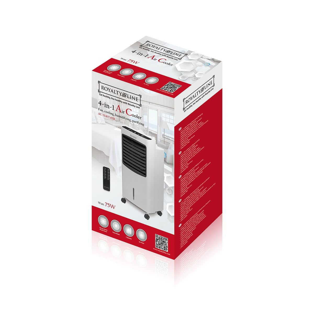 4-in-1 Luftkühler - Air Cooler von Royalty Line (8 Liter Tank)