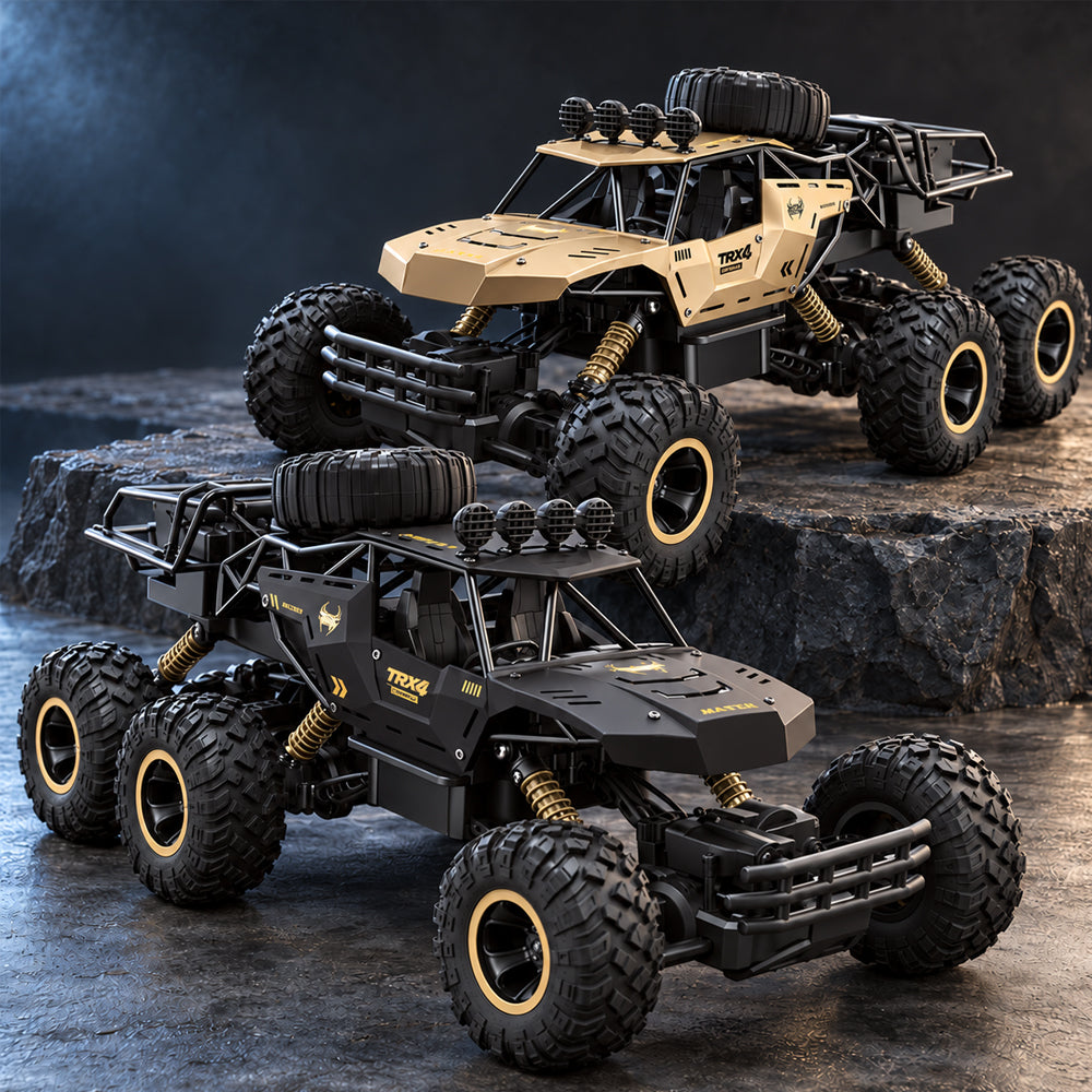 Ferngesteuertes Offroad-Auto mit 6 Rädern  - Schwarz oder Gold