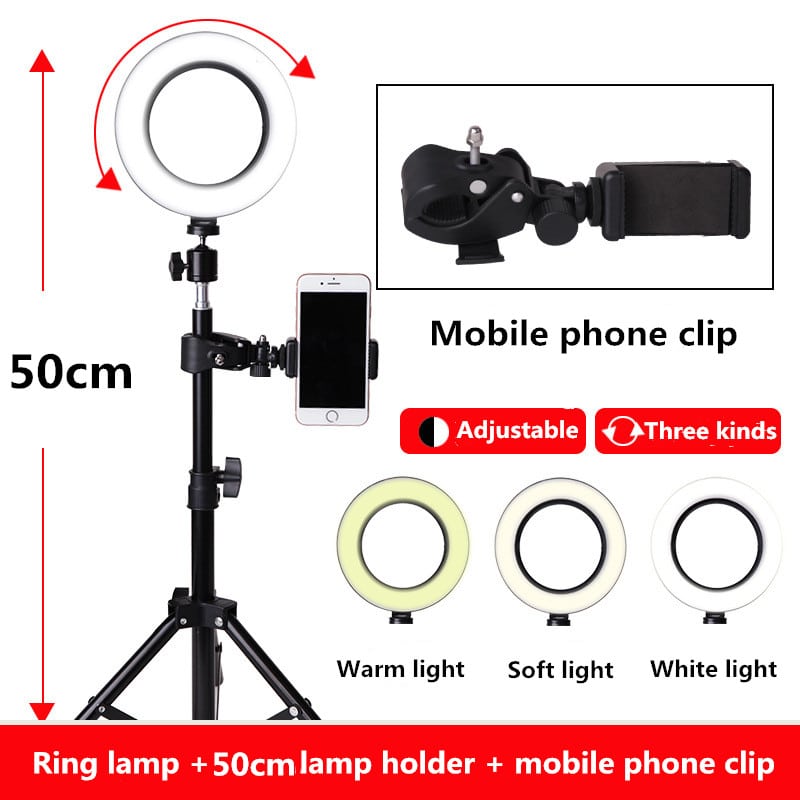 Ring light Ringlicht Leuchtring Youtube / TikTok mit Selfie Stand / TriPod