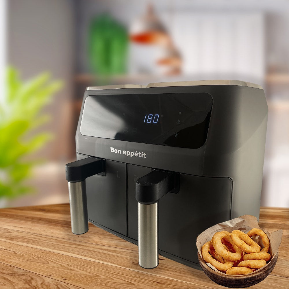 Doppelter Air Fryer 2.400W - 2 x 4 Liter