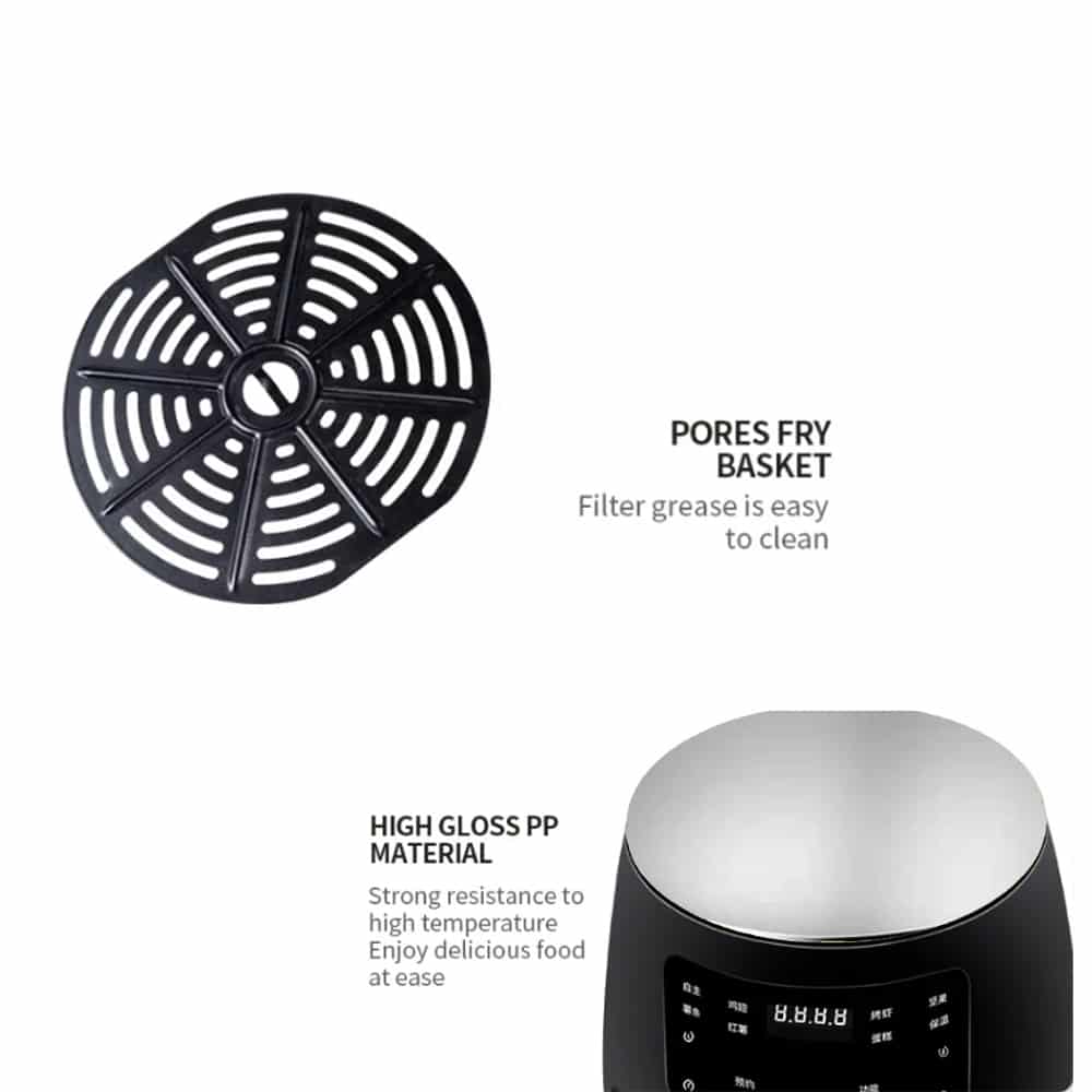 Airfryer 3,5 Liter (fettarm: Grillen, Backen, Frittieren und Frittieren)