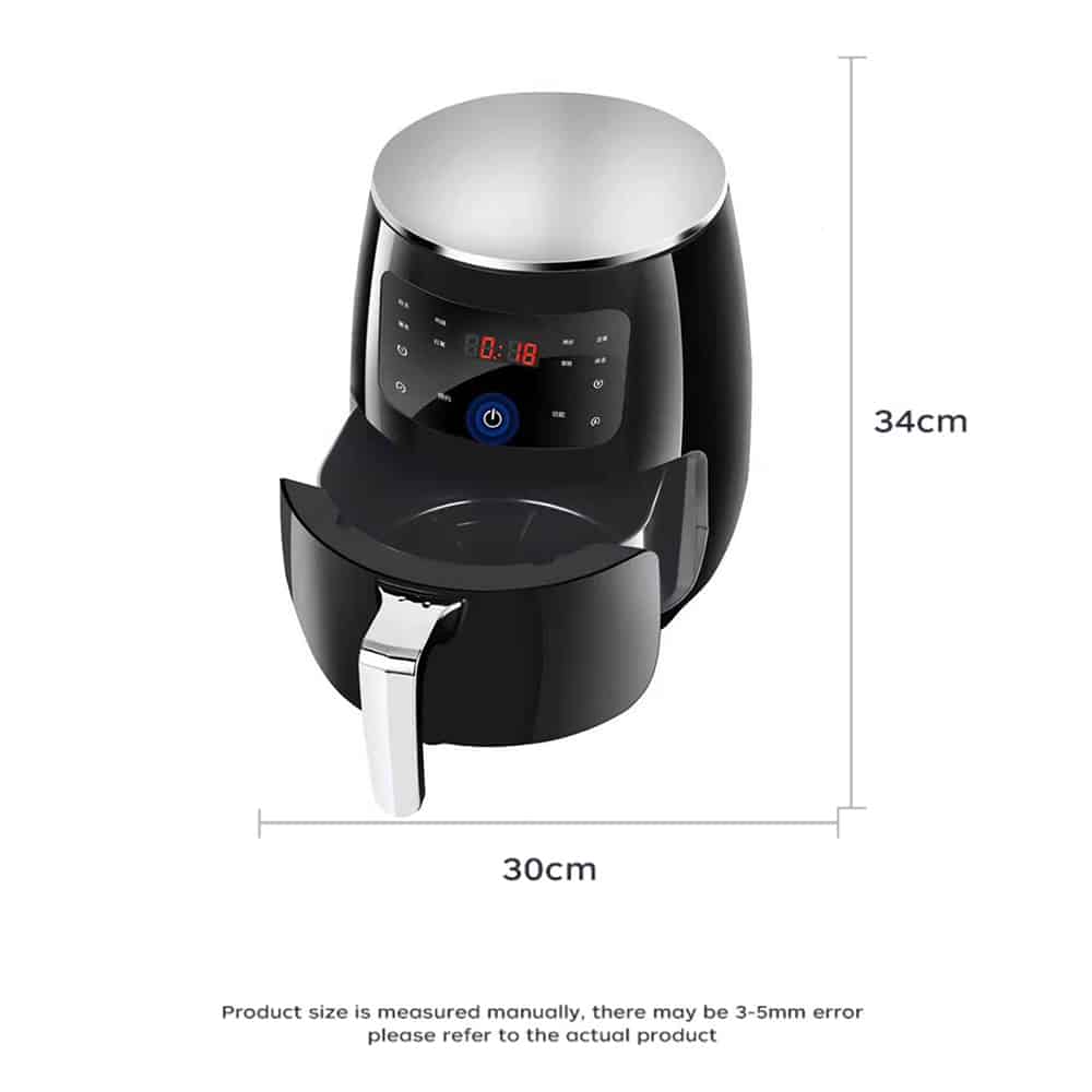 Airfryer 3,5 Liter (fettarm: Grillen, Backen, Frittieren und Frittieren)