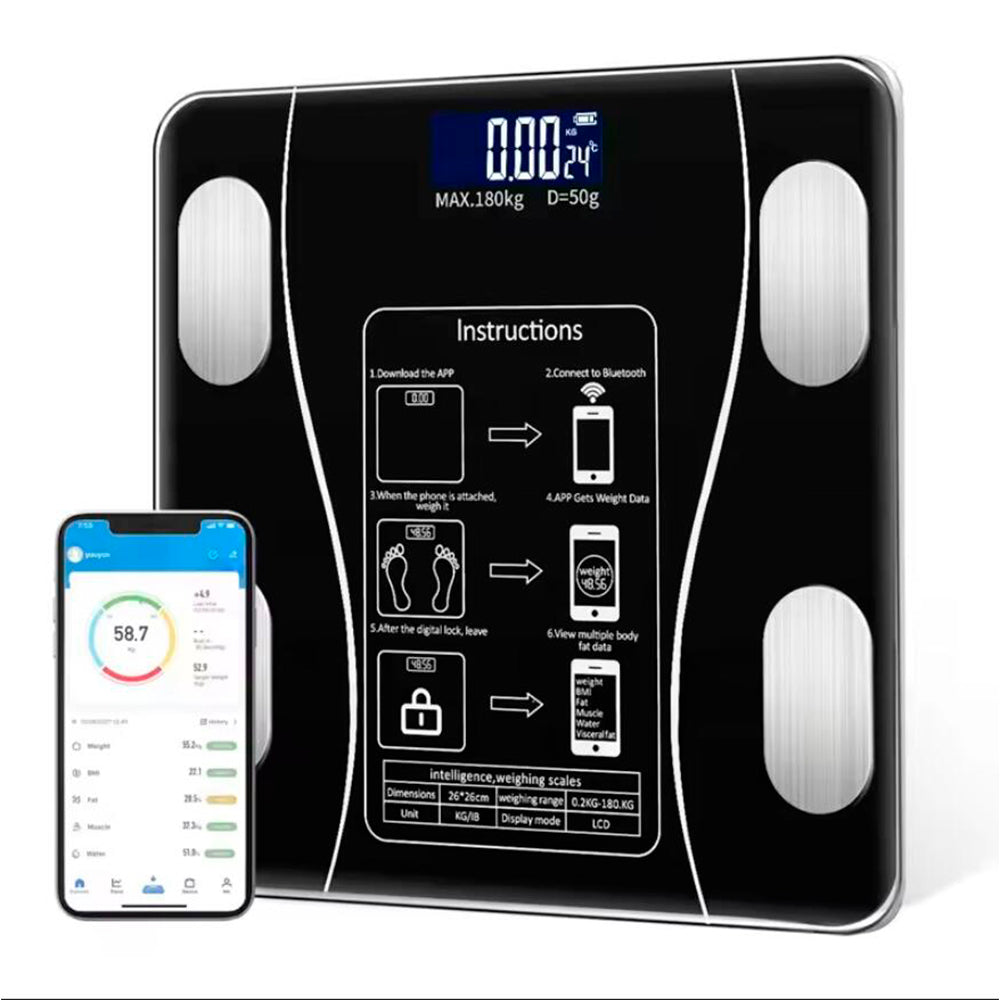 Personenwaage (180 kg) Pro - BMI-Funktion & Bluetooth