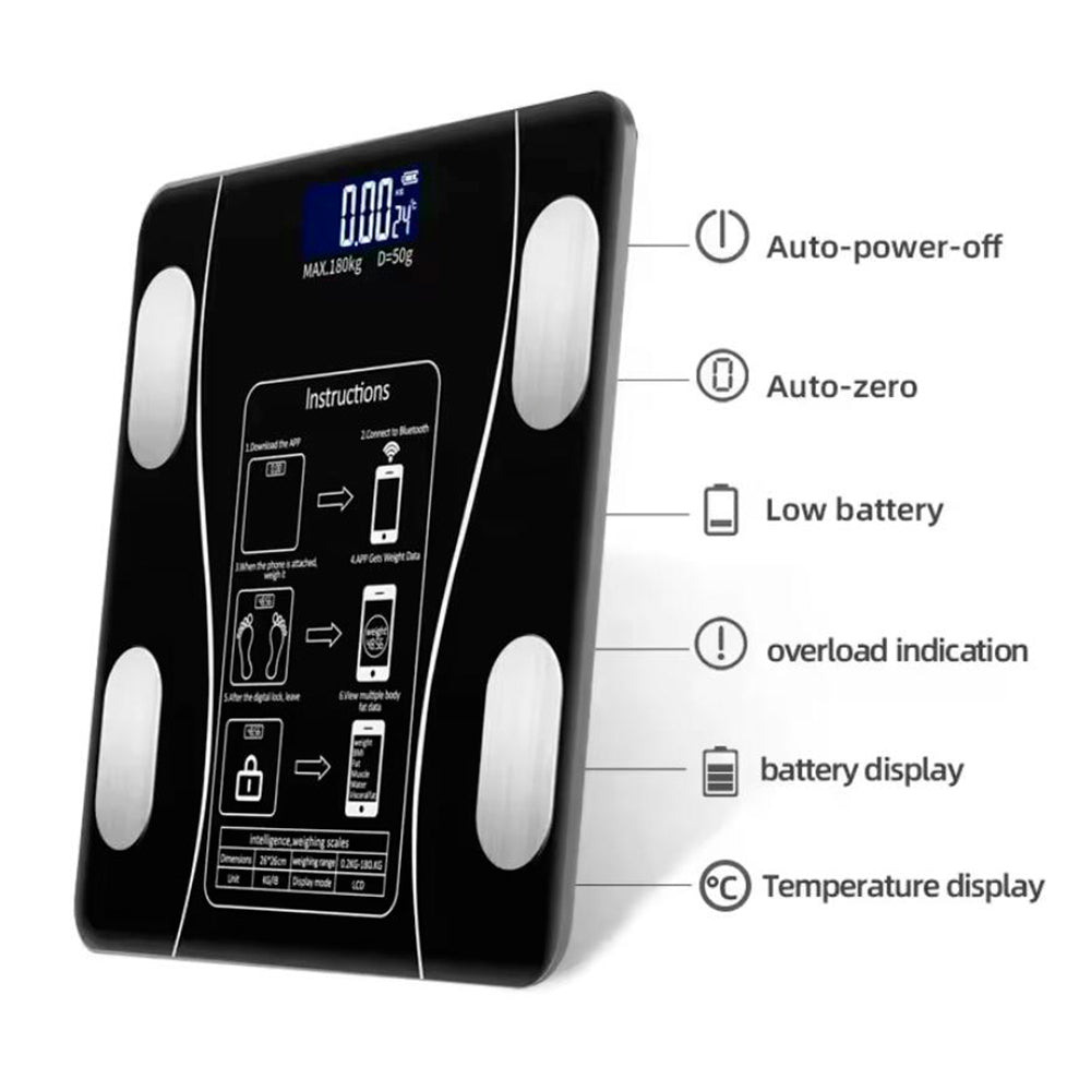 Personenwaage (180 kg) Pro - BMI-Funktion & Bluetooth