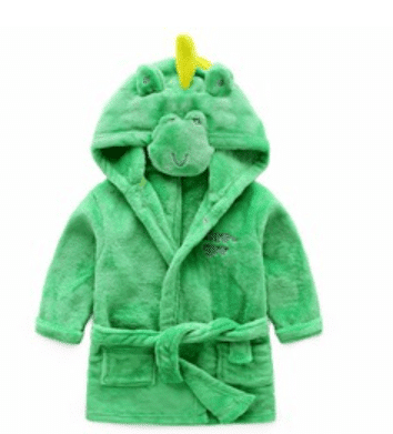 Morgenmantel / Bademantel für Kinder mit Kapuze - mehrere niedliche Tiermodelle