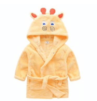 Morgenmantel / Bademantel für Kinder mit Kapuze - mehrere niedliche Tiermodelle
