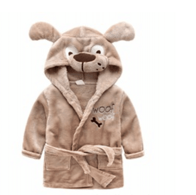 Morgenmantel / Bademantel für Kinder mit Kapuze - mehrere niedliche Tiermodelle
