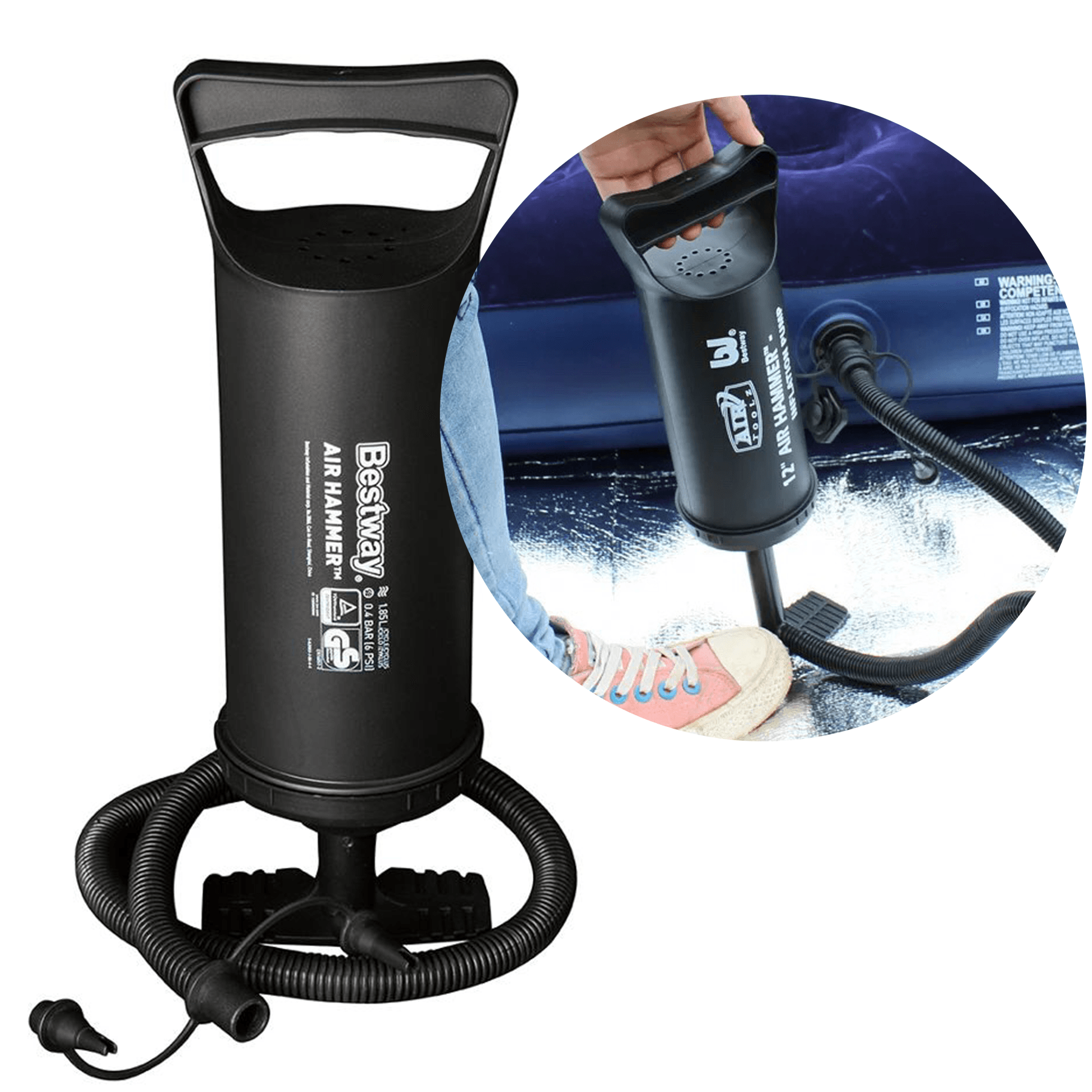 Luftpumpe für Badetiere, Pools, Luftmatratzen etc. von Bestway