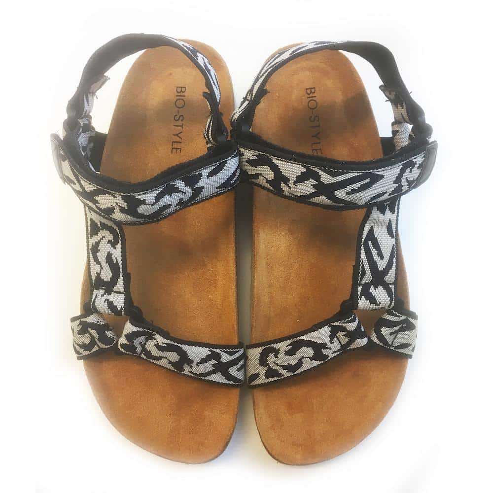 Sandalen schwarz / grau Unisex - Modell Bio Style