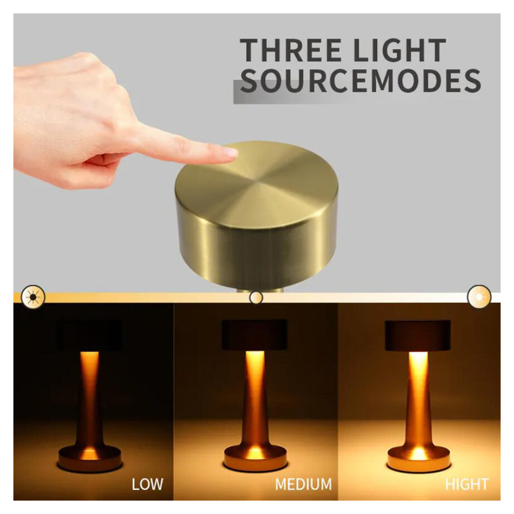 Tischlampe LED mit Touch- & Aufladefunktion