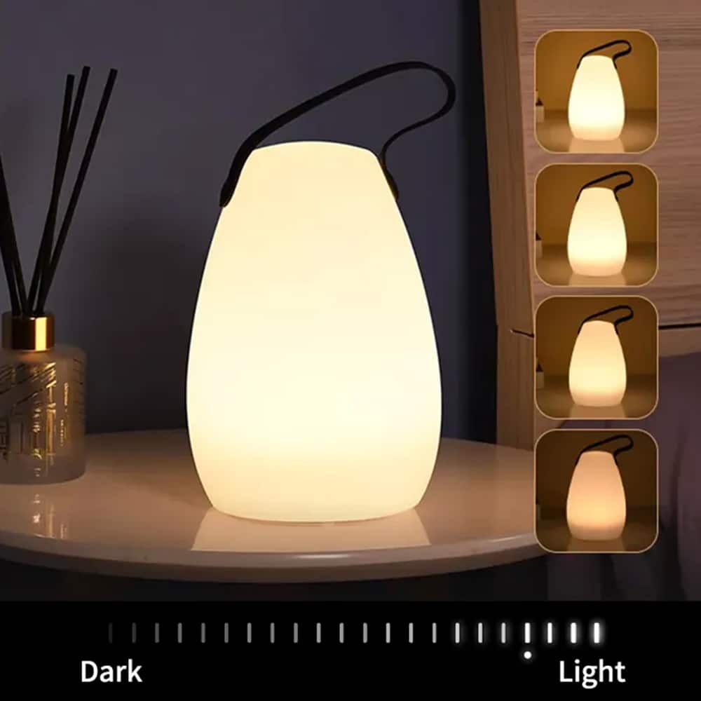 Tischleuchte LED mit Griff - quadratisch oder oval - RGB-Farbwechsel