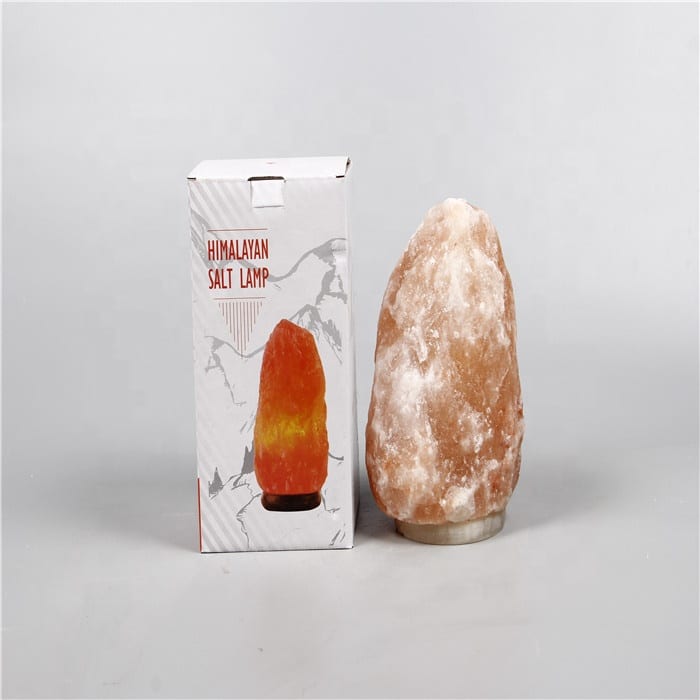 Himalaya-Salzlampe mit Sockel (1-2 kg.) Kristall