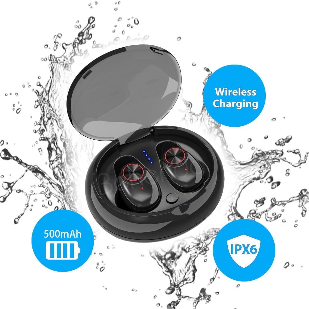 Kabelloser In-Ear-Kopfhörer Bluetooth V5.0 (schwarz)