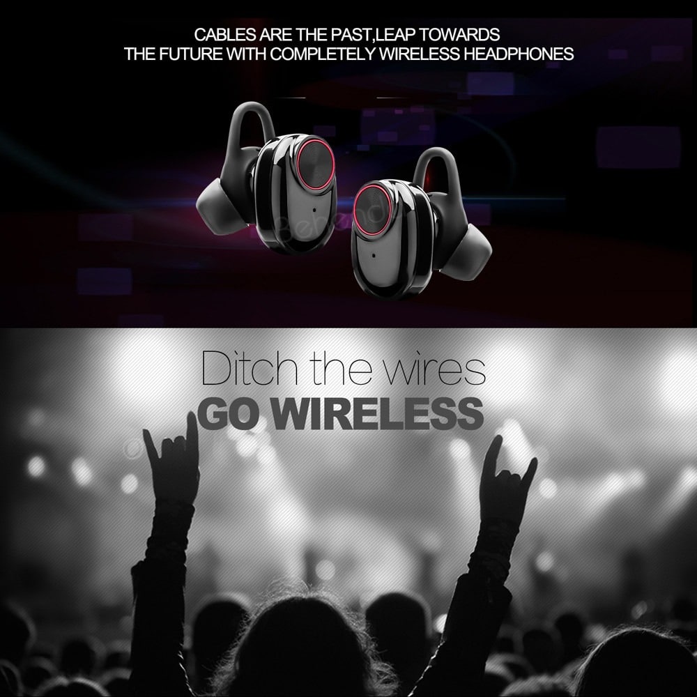 Kabelloser In-Ear-Kopfhörer Bluetooth V5.0 (schwarz)