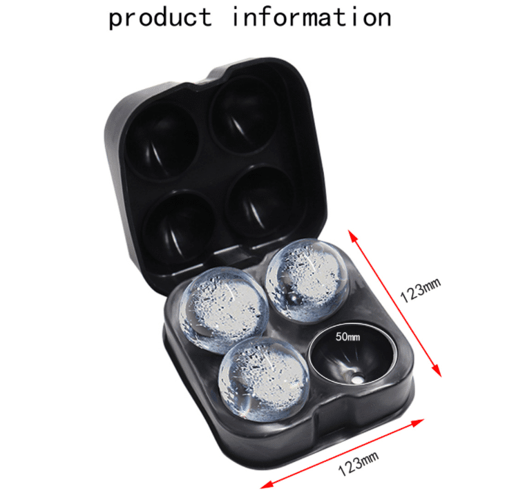 Eiswürfelform aus Silikon - Eiskugel