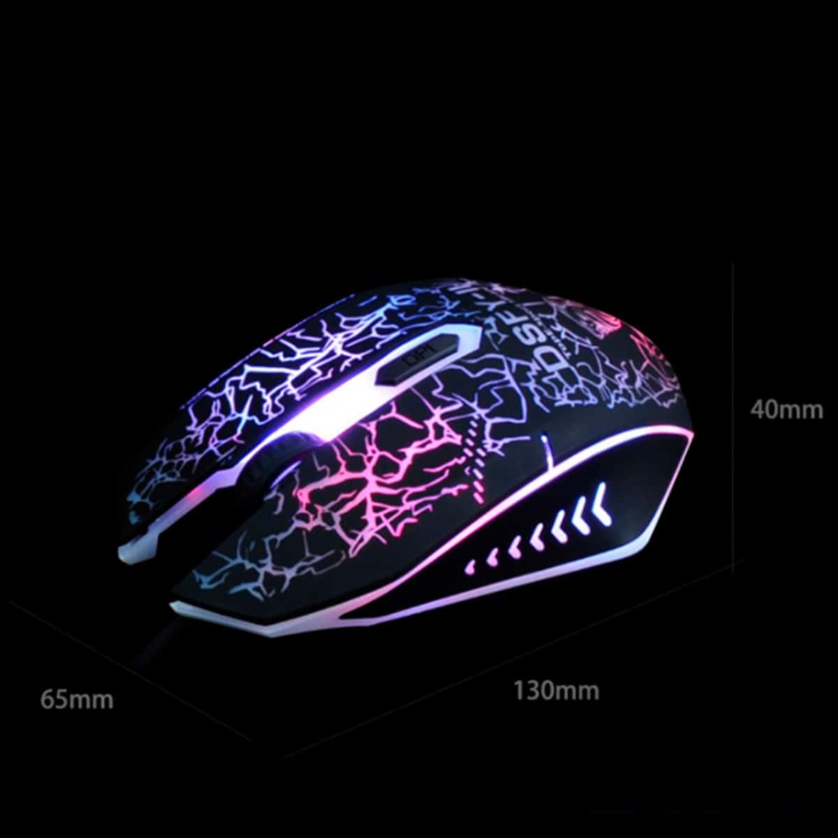 Gaming-Tastatur und Maus mit LED-Hintergrundbeleuchtung