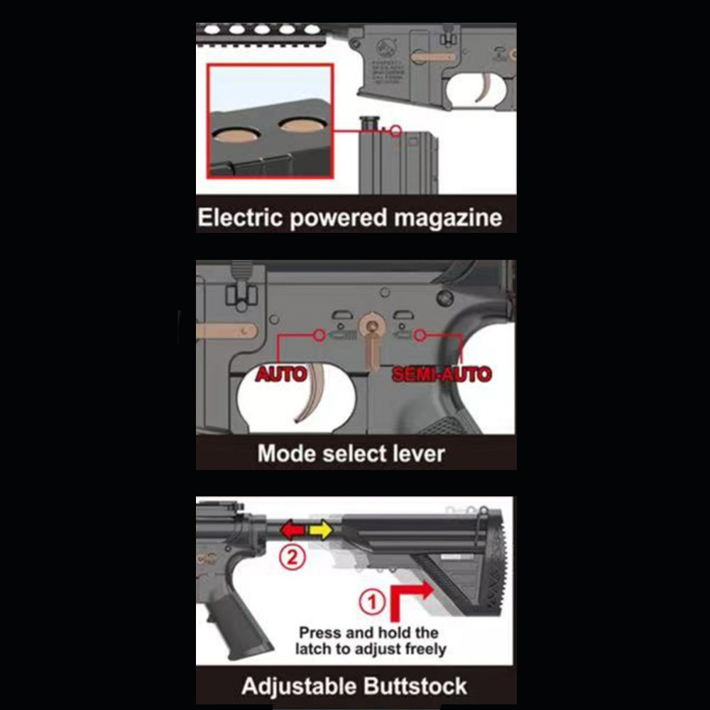 Gel Blaster – Elektrisches Gewehr – Modell M4A1