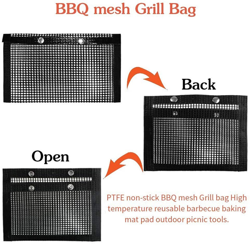 Netz Grill Beutel/Tasche Antihaft (verschiedene Größen)