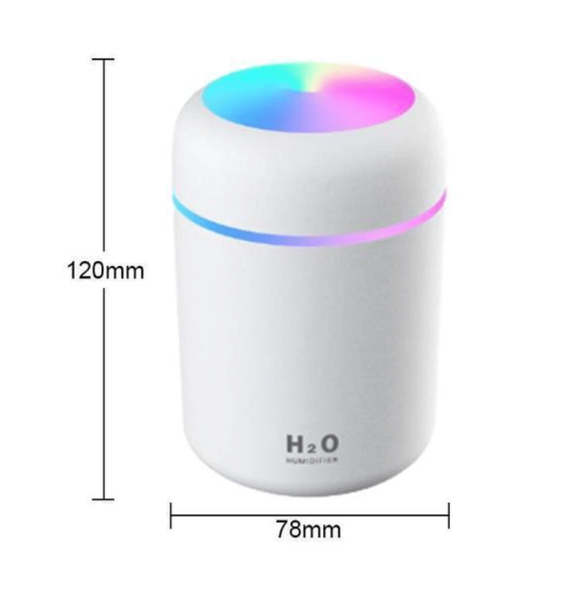 H2O- Luftbefeuchter mit LED-Licht (in mehreren Farben)