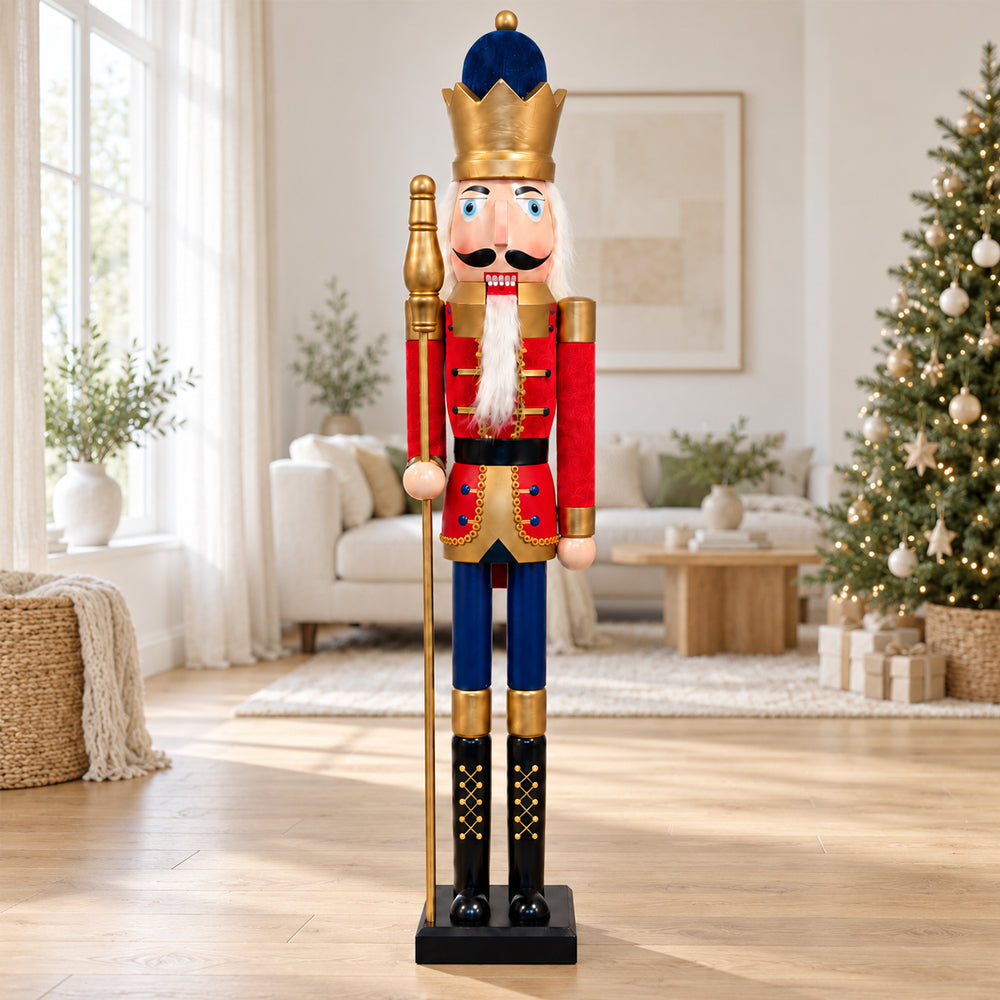 Nussknackerfiguren aus Holz - 148 cm - 3 verschiedene Figuren -