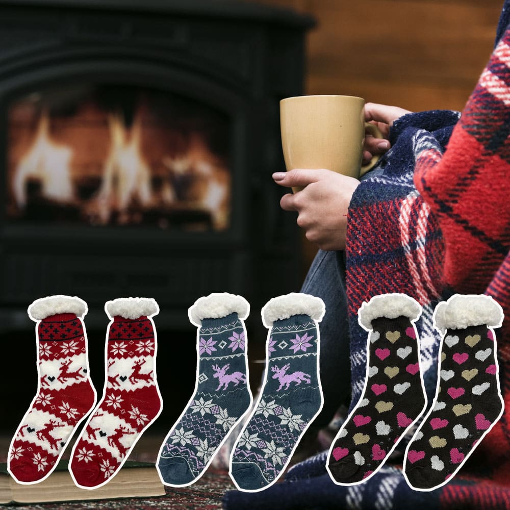 Kuschelsocken für gemütliche Abende – verschiedene Prints – Unisex