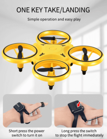 Drohnen-Hand-Quadrocopter (mit LED-Licht und Cool-Loop-Funktion)