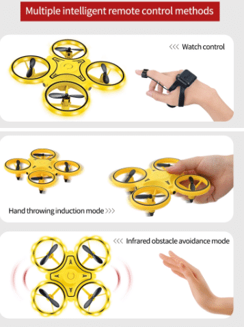 Drohnen-Hand-Quadrocopter (mit LED-Licht und Cool-Loop-Funktion)
