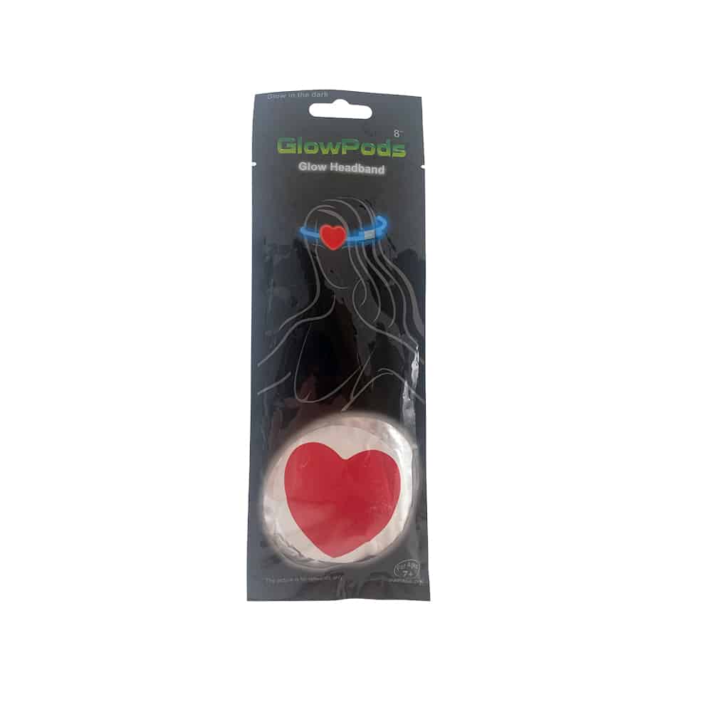 Knicklicht - Stirnband mit Herz - 3 Modelle -
