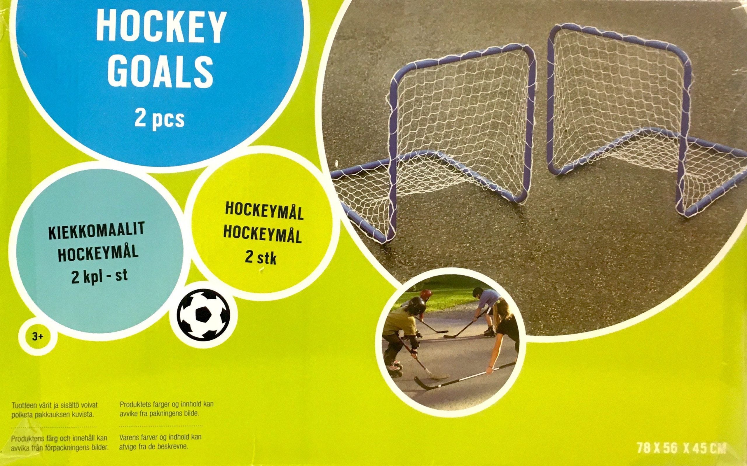 Hockeytor mit Stahlrahmen (78 x 56 x 45 cm)