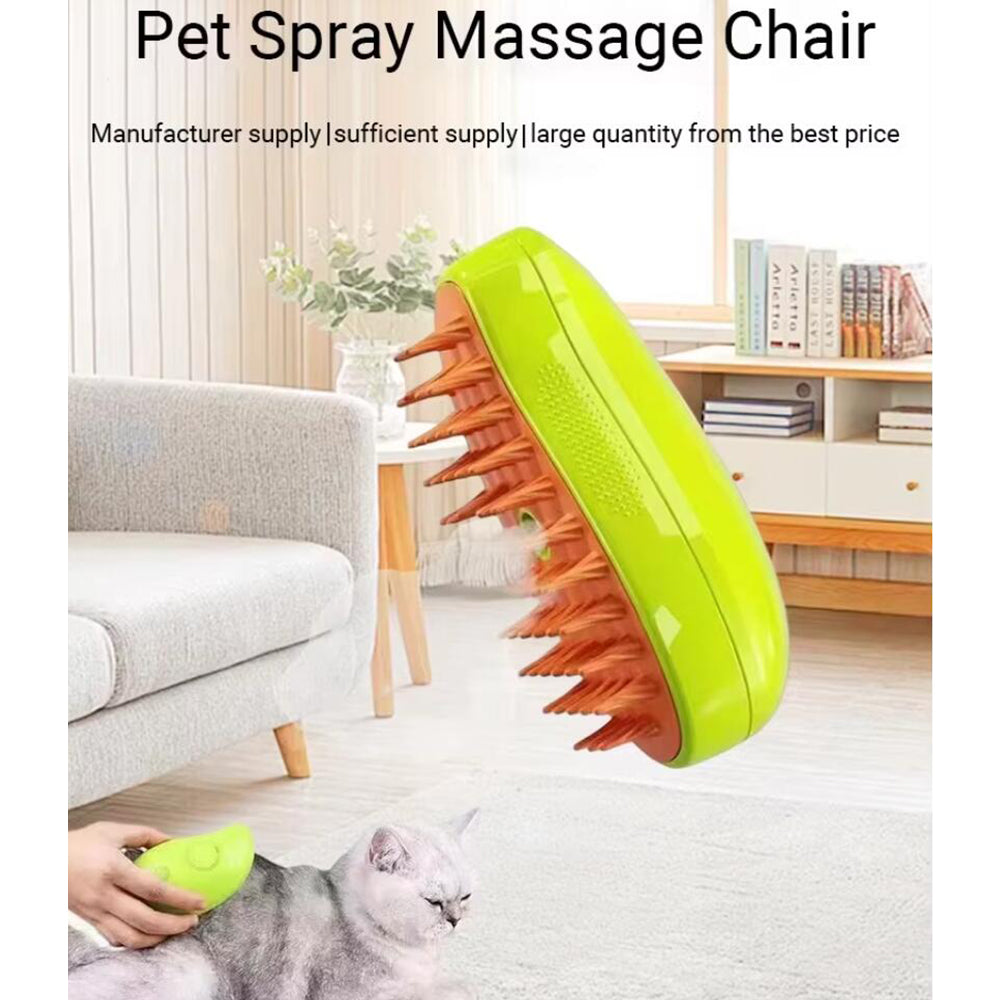 Hunde- und Katzenbürste 3-in-1 mit Sprühfunktion & Massage