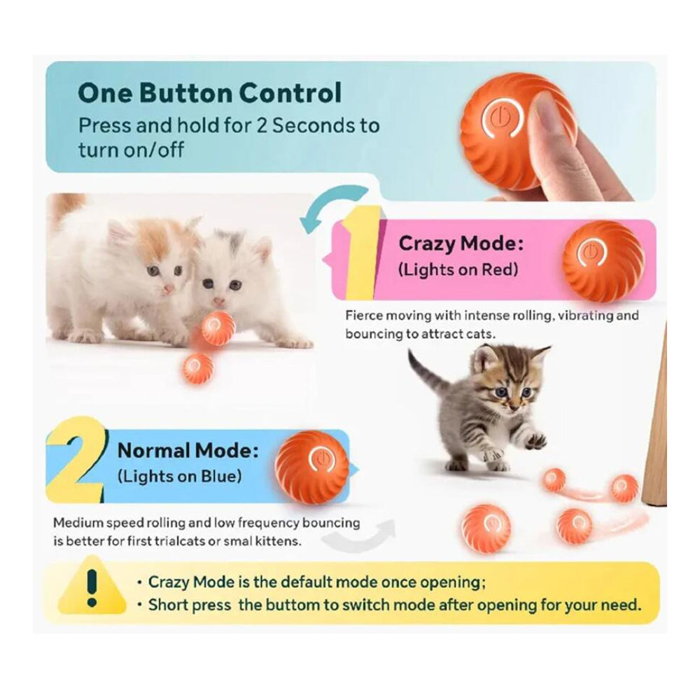 Interaktiver Automatischer Ball für Hunde und Katzen