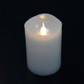LED-Kerze aus Kunststoff 6 Stk. in weiß (5,0 x 7,4 cm.)