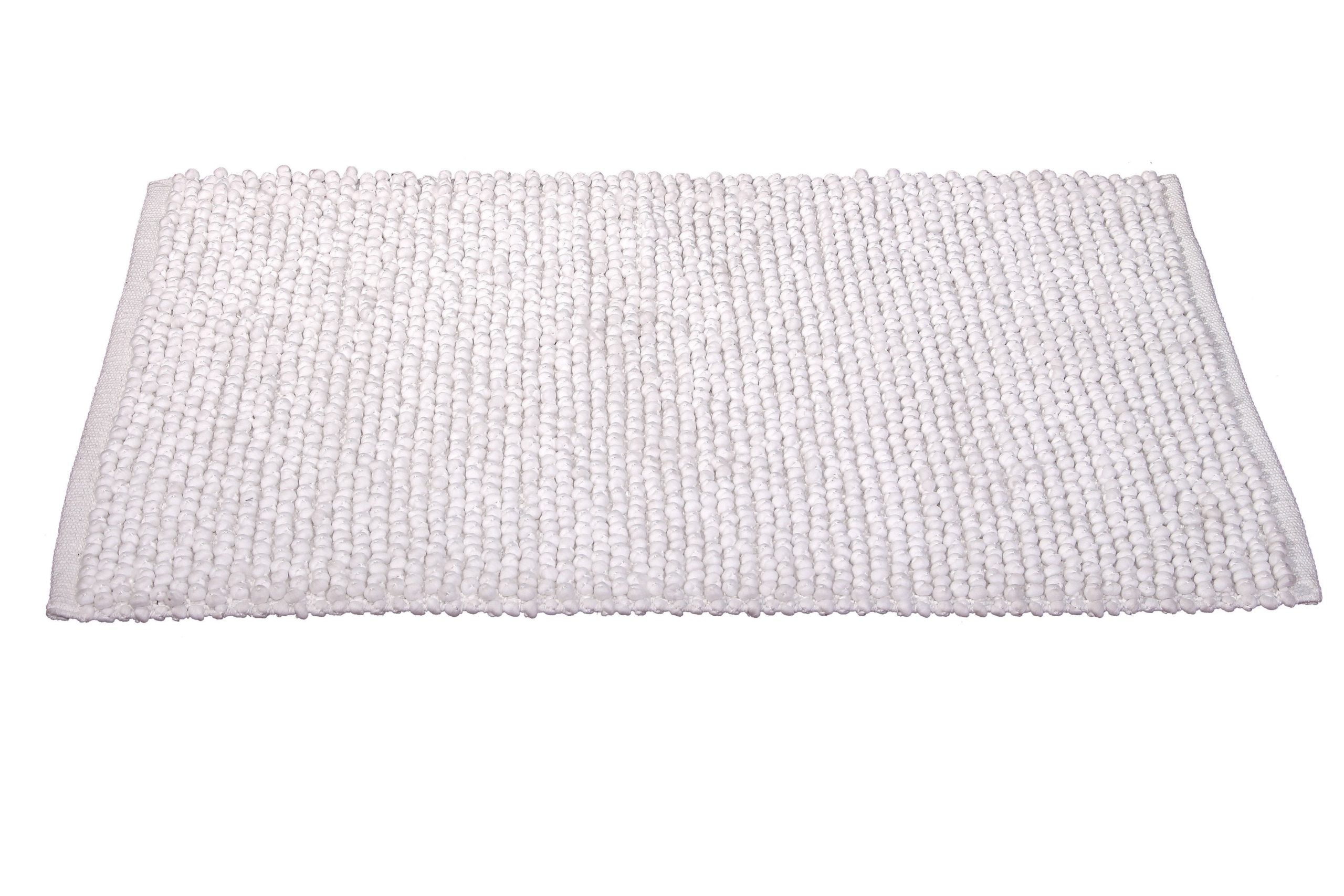 Teppich - Popcorn - 65x130 cm. Baumwollmix (Erhältlich in 3 verschiedenen Farben)