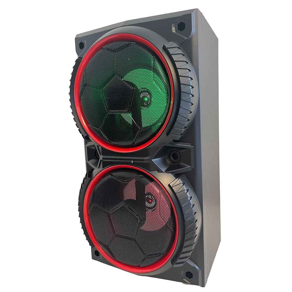 Bluetooth-Lautsprecher (wiederaufladbar) mit Disco-Licht und USB-Anschluss
