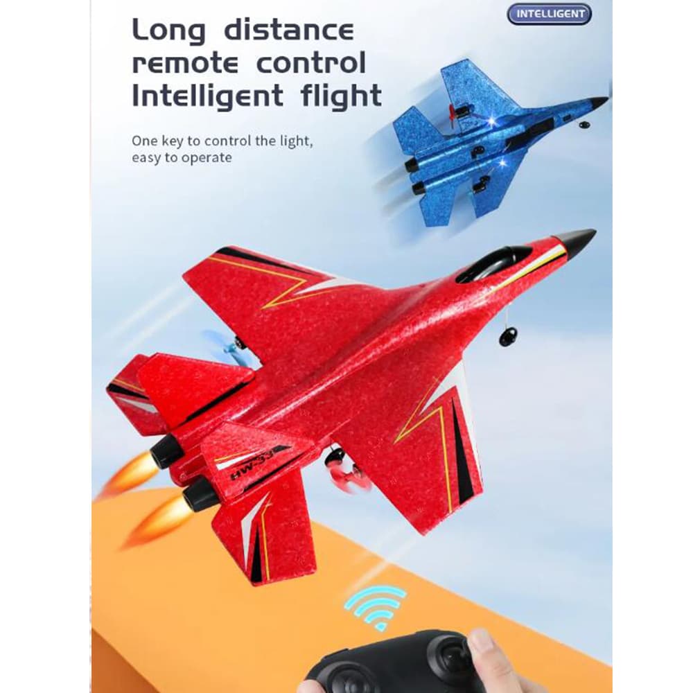 Ferngesteuertes Flugzeug/Drone mit Gyroskop – Modell HW33 – Blau oder Rot