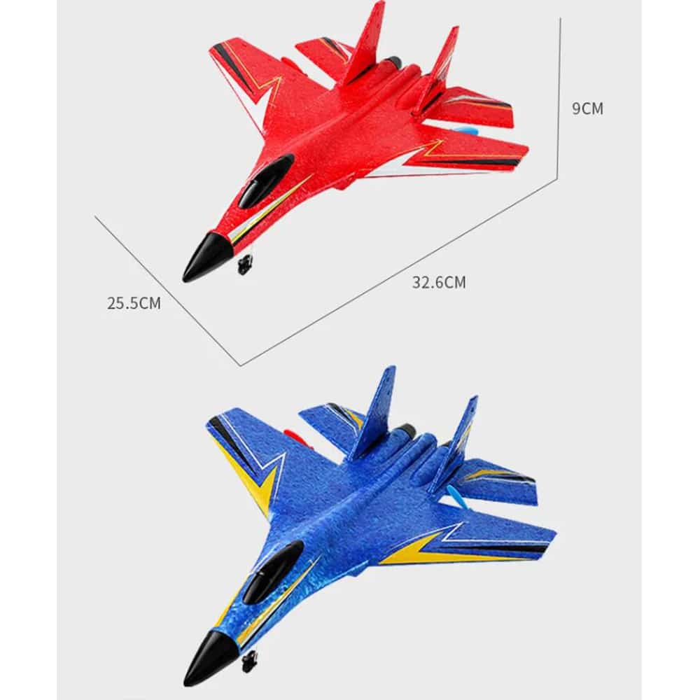 Ferngesteuertes Flugzeug/Drone mit Gyroskop – Modell HW33 – Blau oder Rot