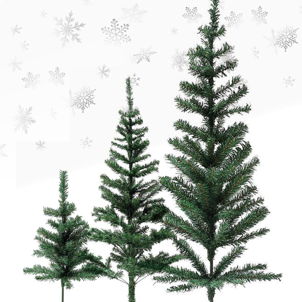 Künstlicher Weihnachtsbaum ohne Beleuchtung (60