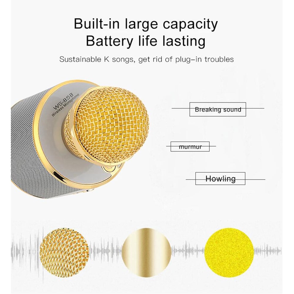 Karaoke-Mikrofon mit Bluetooth & Lautsprecher