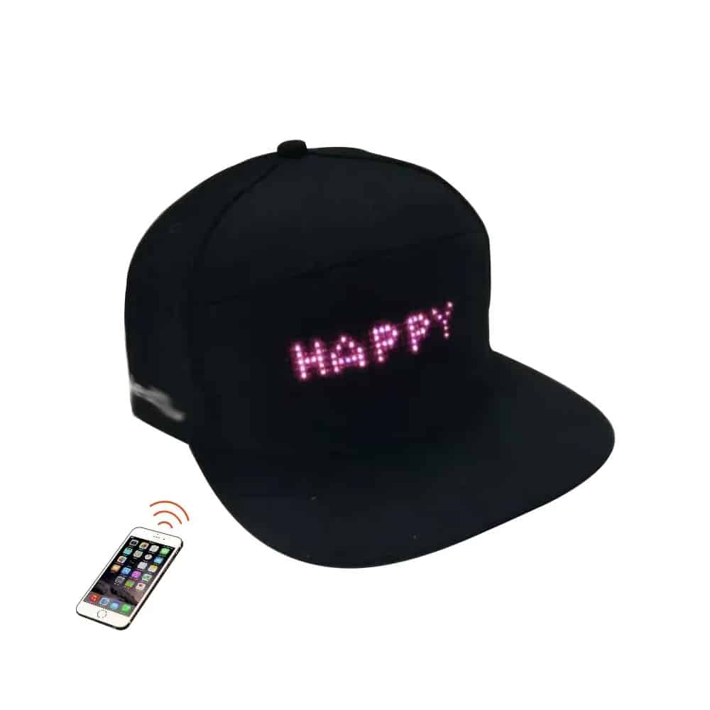 Kappe mit LED-Display – Bluetooth