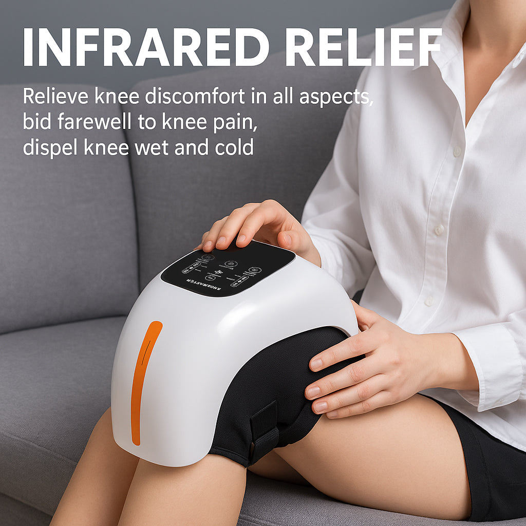 Knie-Massagegerät mit Infrarot-Wärme – digitales Display