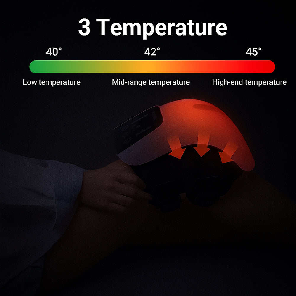 Knie-Massagegerät mit Infrarot-Wärme – digitales Display