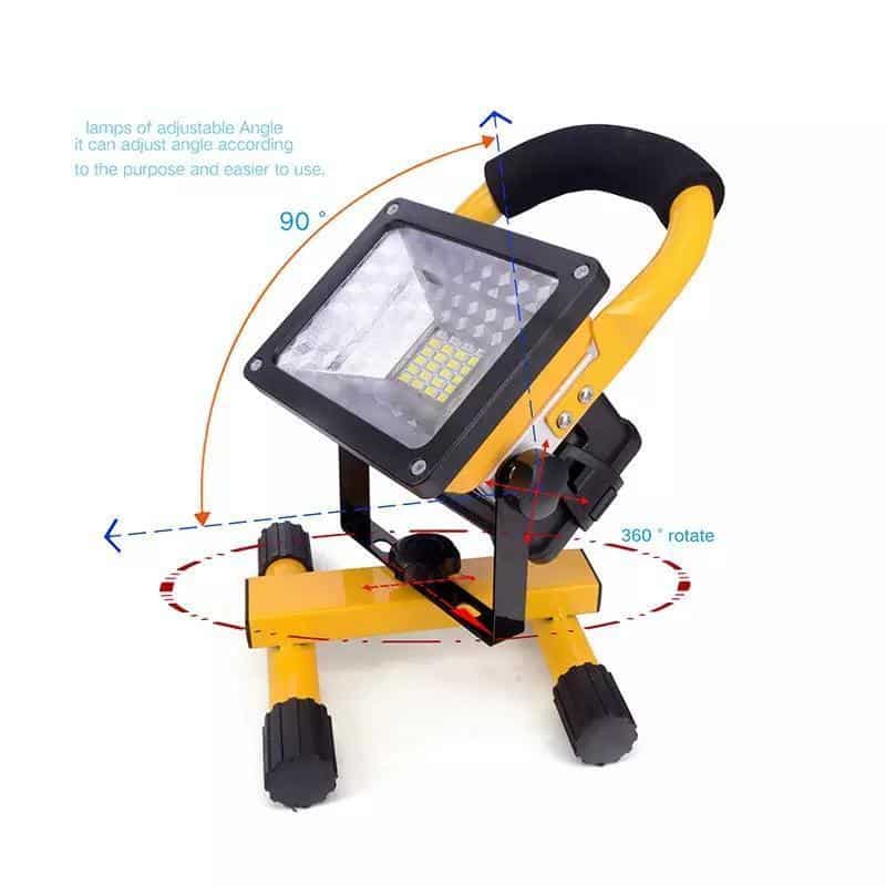 LED 50W Außenstrahler/Arbeitsleuchte (batteriebetrieben/stromversorgt)