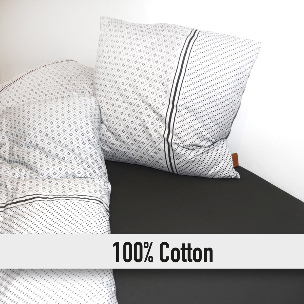 Luxuriöse Spannbettlaken aus 100% Baumwolle - 90 x 200 / 180 x 200 cm