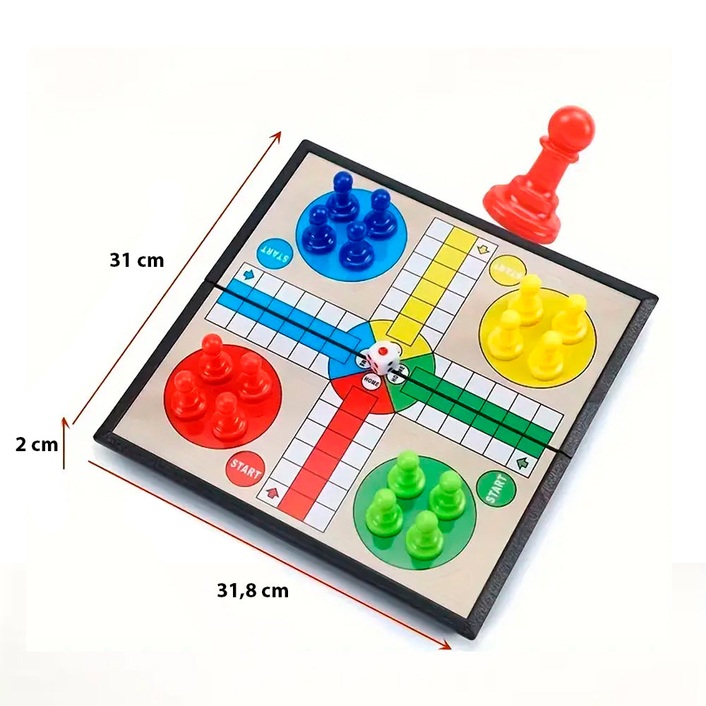 Familienspiel Ludo – Perfekt für Reisen und den Hausgebrauch