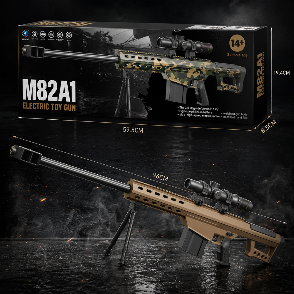 Gelblaster inkl. Gelkugeln – Langstrecke mit Zielfernrohr Modell M82A1