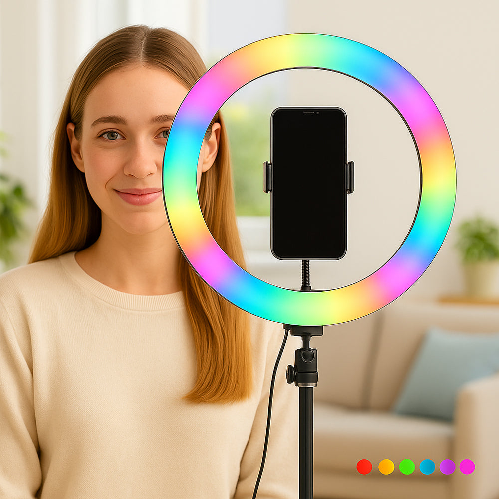 Ring Light RGB – 15 Licht­kombinationen – MJ30