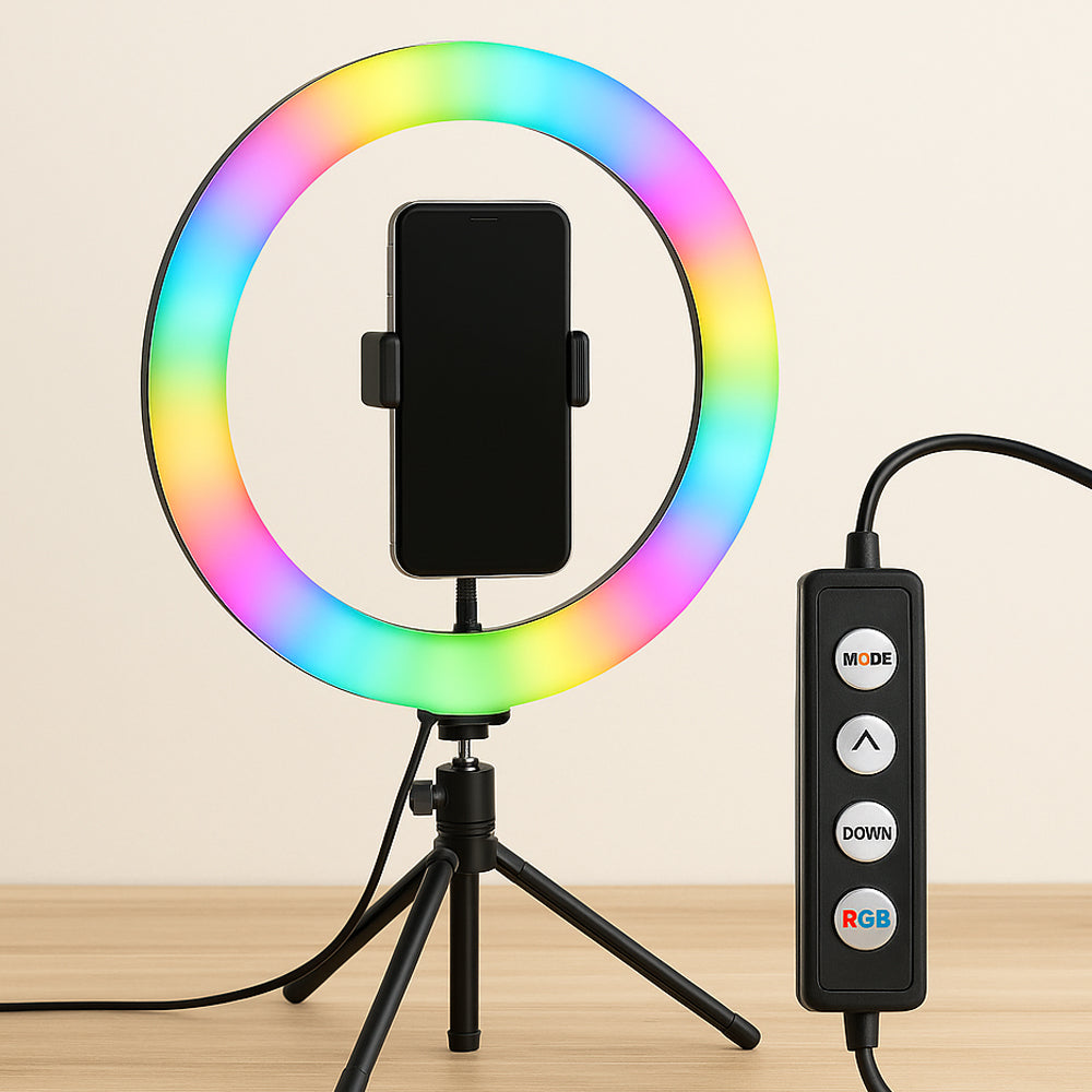 Ring Light RGB – 15 Licht­kombinationen – MJ30