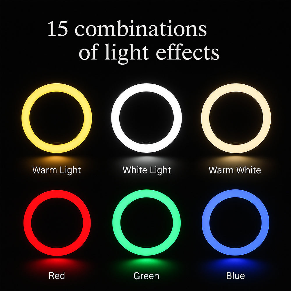 Ring Light RGB – 15 Licht­kombinationen – MJ30